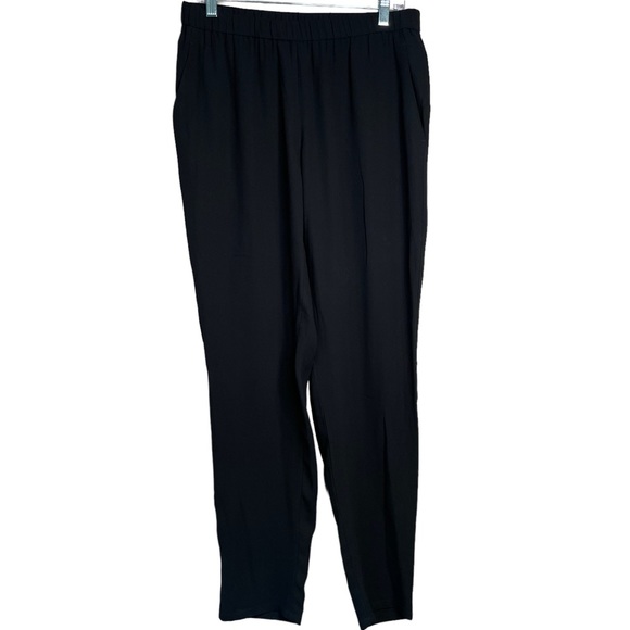 Eileen Fisher Pants - Eileen Fisher Women's 100% Silk Pull-On Pants Casual Pockets Black Small